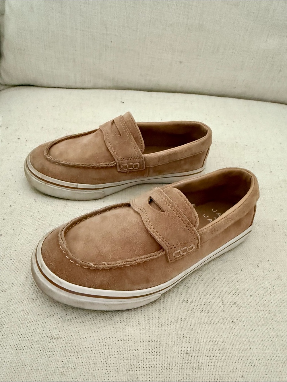 Janie and Jack Suede Penny Loafers boys Size 13